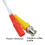 100ft BNC Extension Cable for HD Bullet Security Camera System, White Durable Video Connection 3