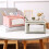 Tissue Storage Box,Study Table Organizer with Draw,Remote Holder Tissue Case with Stationary Organizer Tray B 2