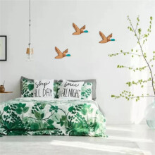 1 Stück Hölzerne Enten-Wanddekoration für Schlafzimmer, Rustikaler Bauernhof, Geschnitzte Holzwandkunst für Zuhause, Wohnzimmer, Küche, Büro, L