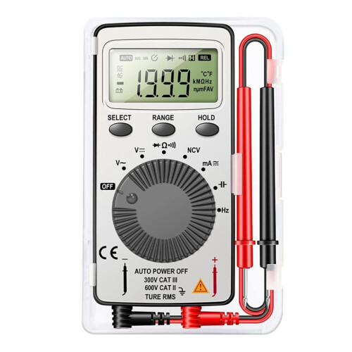 Digital Multimeter Auto-Ranging Voltmeter Tester Meter Voltage Meter Pocket Multi Tester with NCV- Contact Tester