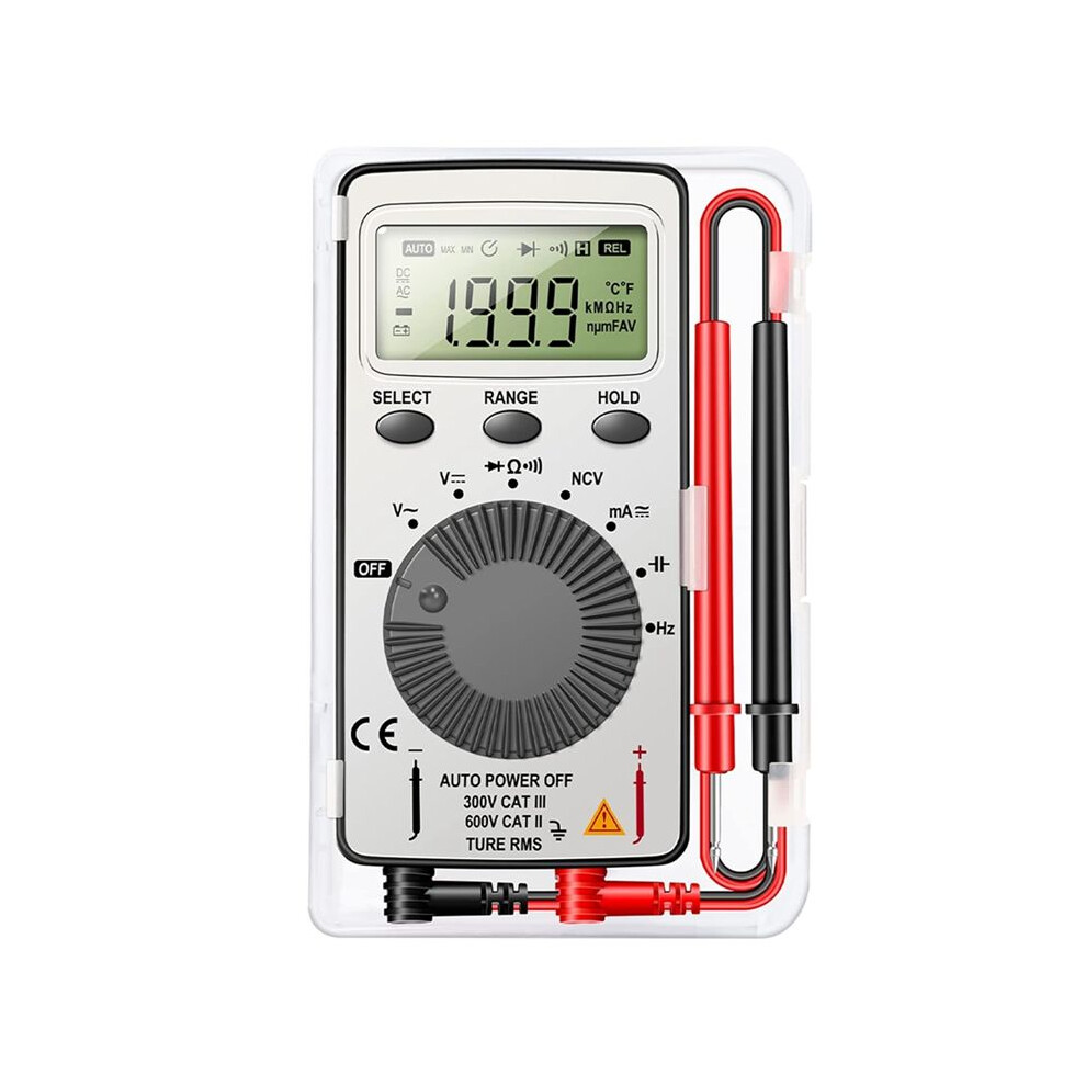 Digital Multimeter Auto-Ranging Voltmeter Tester Meter Voltage Meter Pocket Multi Tester With Ncv- Contact Tester 6033027317664
