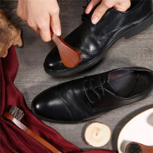Kit de Escovas de Polimento para Sapatos de Crina de Cavalo de 3 PeçAs Sapatos de Couro para Cuidados com Botas Aplicadores de Daubers de Esmalte