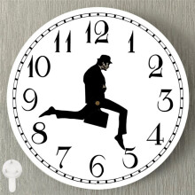 Walks Clock, Silly Walk Wall Clock, A Interesting Wall Clock for Bedroom Kitchen Living Room, Novelty Home Decor A