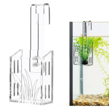 Aquarium Planter - Hanging Aquarium Plant Holder Acrylic Aquatic Plant Cups Fish Tank Plant Holder Aquarium Plant Pots A