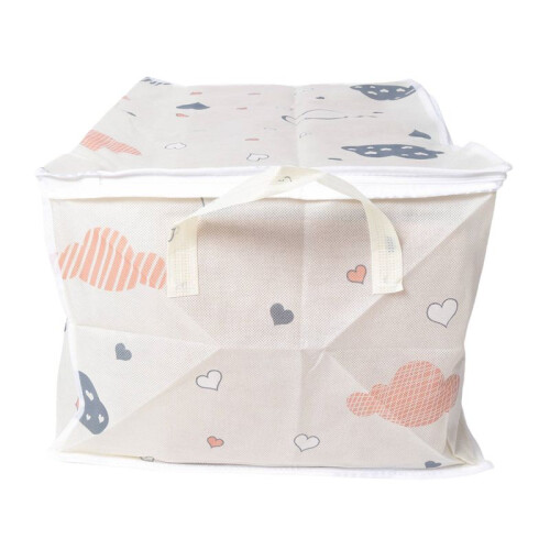 Storage Bag, Clothes Storage Comforter Storage Bag, Folding Organizer Bag with Handle, for Organizing Bedroom A 2