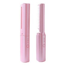 2In1 Piastra per Capelli Professionale Senza Fili, Bigodino, Pettine, Riscaldamento Rapido, Ioni Negativi, Stiratura, Arricciatura, Strumenti per Lo