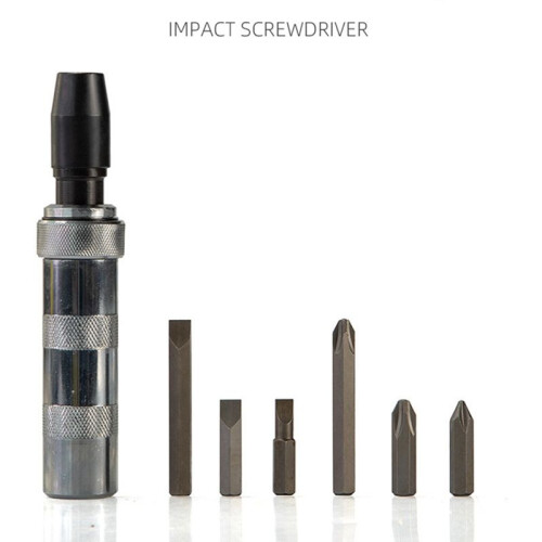 Impact Screwdriver 7-Piece Screwdriver Socket Nut Tapping Dead Screw Piercing Screwdriver