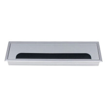Aluminum Alloy Computer Desk Wire Hole Threading Hole Dustproof Home Improvement Hardware Fittings Threading Box
