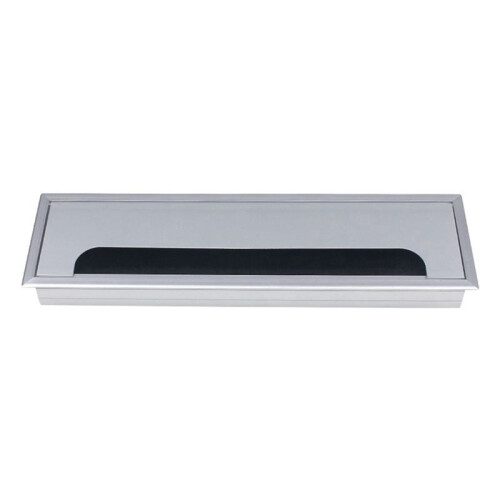 Aluminum Alloy Computer Desk Wire Hole Threading Hole Dustproof Home Improvement Hardware Fittings Threading Box