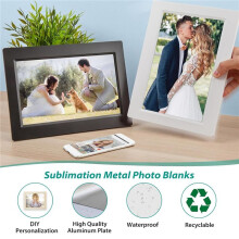 Sublimation Aluminum Photo Blanks,6X8 Inch Sublimation Photo Blanks - 10Pcs Sublimation Picture Metal Blanks for Bedroom