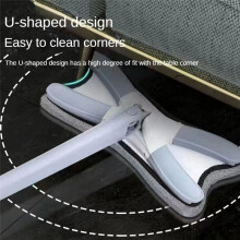 Flat Floor Mop with Replace Cloth Heads 360 Degree Squeeze Mop Hand-Free Wash Household Lazy Mop Home Cleaning Tool