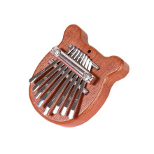 Kalimba 8 Tasti Squisito Pianoforte con Dito e Pollice, Regalo per Principianti Amanti Della Musica, Simpatico Orsetto Pendente