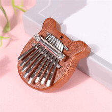 Kalimba 8 Toets Prachtige Vinger Duim Piano, Cadeau voor Beginners Muziekliefhebbers Spelers, Leuke Hanger Ellips