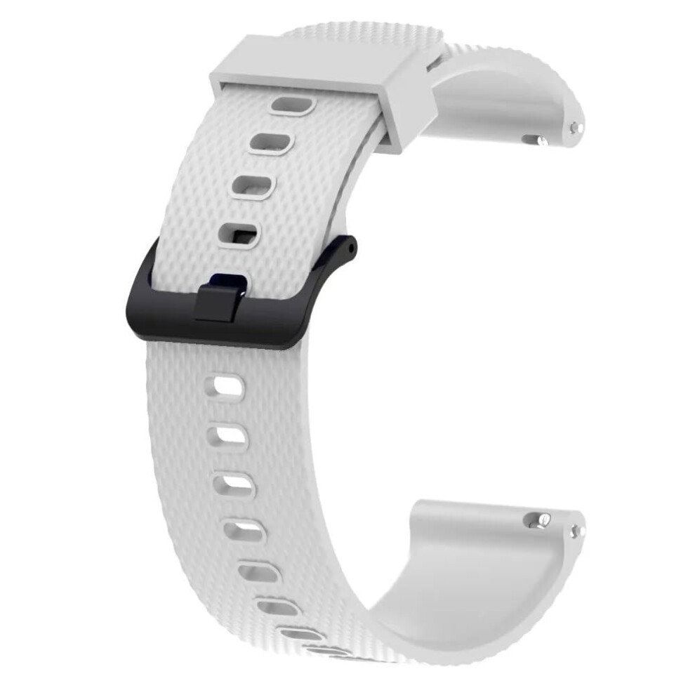 20Mm Silicone Quick Release Replacement Band Compatible With Garmin Forerunner 245/245M White 9053599539544
