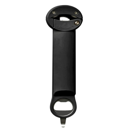 , Multifunctional Retractable Bottle Opener,Adjustable Multifunctional Stainless Steel Can Opener Black