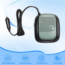 12V Potable Car Defroster Windshield Heater 2-in-1 Heating Cooling Fan for Auto Window Demister with Fast HeatingSupplyB
