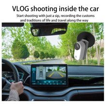 SchwenkstäNder für GO 3 mit Typ-C-Schnittstelle, mit 360 Drehbarem Action-Kamera-SchnellverschlusszubehöR für VLOG