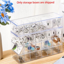 2Pcs Cable Storage Box with Wire Ties, Clear Cord Storage Box Without Lid, Organizer for Home Office Desk Organizers