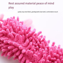 Dog Plush Sound Making Toys Chewing Teeth Grinding Training Plaything Squeaking Interactive Mops Lint Puppy Toy, E