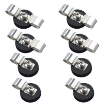 Fermacavi Magnetici da 22 Mm, Ganci Magnetici Antigraffio, Resistenti, Fermacavi Antiscivolo, Forte Supporto per Cavo Magnetico 8 Pezzi