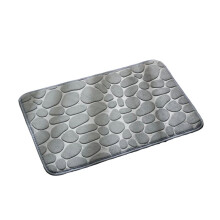 Bath Mat Cobblestone Bathroom Rugs Water Absorbent Bath Mats for Bathroom Machine Washable Bath Rugs(50X80cm,Grey)