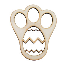 Ornement D'Oiseau en Cristal Pieds de Lapin Du Matin de Pâques Empreinte de Farine Pieds de Lapin de Pâques Ornement de Lapin RéUtilisable