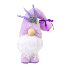 Lavendel-Schwedische Zwerge, Dekoration für Zuhause, Pastell-Lila, FrüHling, Sommer, Abgestuftes Tablett, PlüSch-Dekor, Nordischer Zwerg