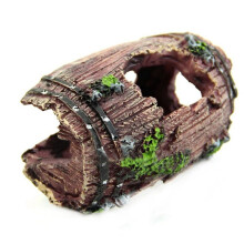 Brown-Aquarium Artificial Cave Resin Ornaments Landscaping Accessories for Fish Tank Aquarium Decor Background