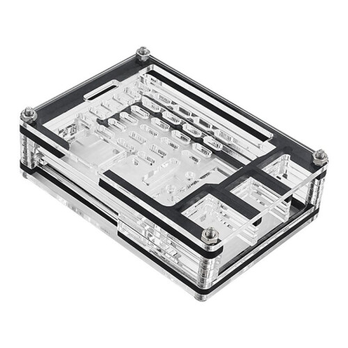 BoîTier en Acrylique 9 Couches pour Raspberry Pi 5 Compatible avec le Refroidisseur Actif Raspberry Pi 5