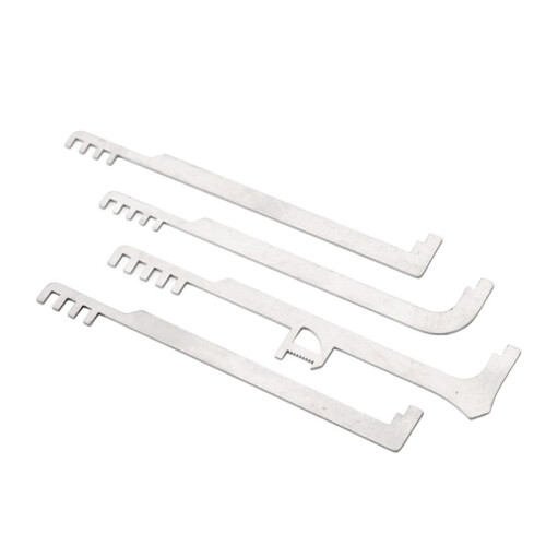 4Pcs Comb Picks Comb Lock Picks Metal Teeth Tools Pick Combs Stainless Steel Comb Tools for Repair 2