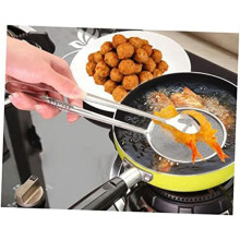 High Temperature Resistant Stainless Steel Frying Tongs, Food Fishing Spoon, Draining Food Tongs, Fried Chicken Legs