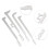4Pcs Comb Picks Comb Lock Picks Metal Teeth Tools Pick Combs Stainless Steel Comb Tools for Repair 6