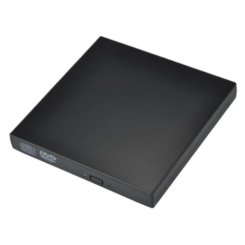 External DVD Drive USB CD/DVD Burner Noise Reduction MultiSystem Compatible Black
