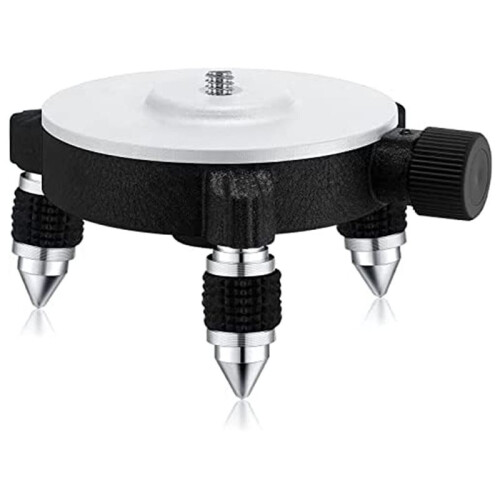 360Adjust Laser Level Adapter Rotating Base for Laser Level Tripod Connector Pivoting Base Fine Tuning Holder
