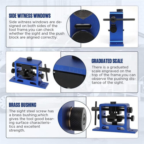 Sight Push Tool Mountable Universal Rear Push Tool Witness Windows Dovetailed Car Modification Sight Propulsion Tools 1