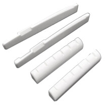 4 Stuks 6 Snarige Akoestische Gitaar Bot Brug Zadel 72Mm en Moer 43Mm Bot Moer Top Folk Kussen Folk Bodem Kussen