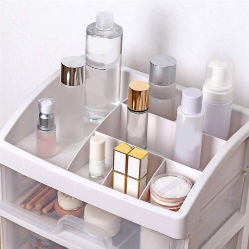 Cosmetic Desktop Storage Box Multi-Layer Drawer Dust-Proof Storage Simple Transparent Finishing Rack 2