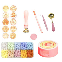 Wax Seal Stamp Kit 17Pcs, Heater, Coloring Pen, Perfect Decoration for Wedding Invitations for Gift and ,