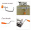 Soft Clay Clay Machine Handmade DIY Making Soft Clay Tools Desktop Clay Extruder with Handle Clay Roller Machine for DIY 3