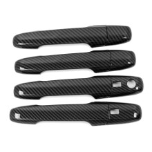 Couvercle de PoignéE de Porte en Fibre de Carbone Garniture DéCorateur Autocollant Accessoires ExtéRieurs pour Avanza Premio Veloz 2022+