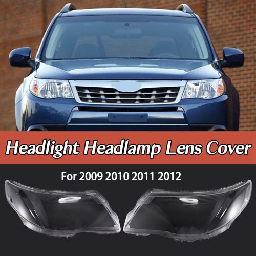 For  Forester 2009 2010 2011 2012 Car Headlight Lens Cover Headlight Lampshade Auto Light Shell Left
