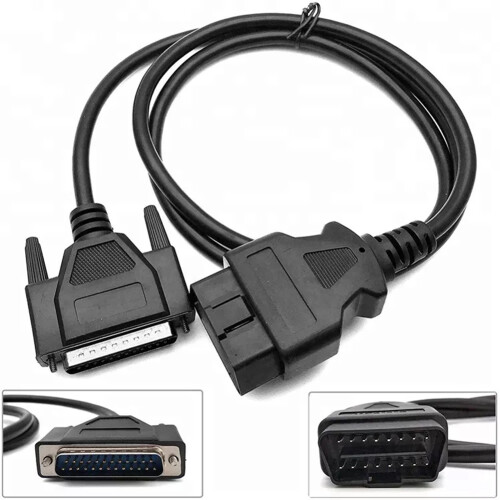 SBB CK100 SBB PRO2 OBD2 16Pin to DB25 Cable 25 Needle Thread Adapter Car Connector Extension Cable Diagnostic Tool Cable