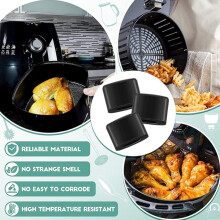 20 SZTUK Gumowe Zderzaki Frytkownica Powietrzna KawałKi Bezrysowe OsłOny Ochronne do AirFryer Grill Pan Kuchnia Gotowanie