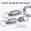 Titanium Quick Release Keychain,Detachable Key Ring Pull Apart Keychain,Key Holder Accessory for Bag/Purse/Belt 7