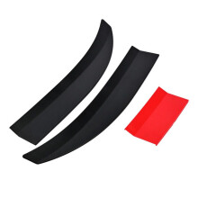 Universal Car Spoiler, Adjustable Rear Trunk Spoiler Lip Roof Tail Wing Accessories, Black+Red