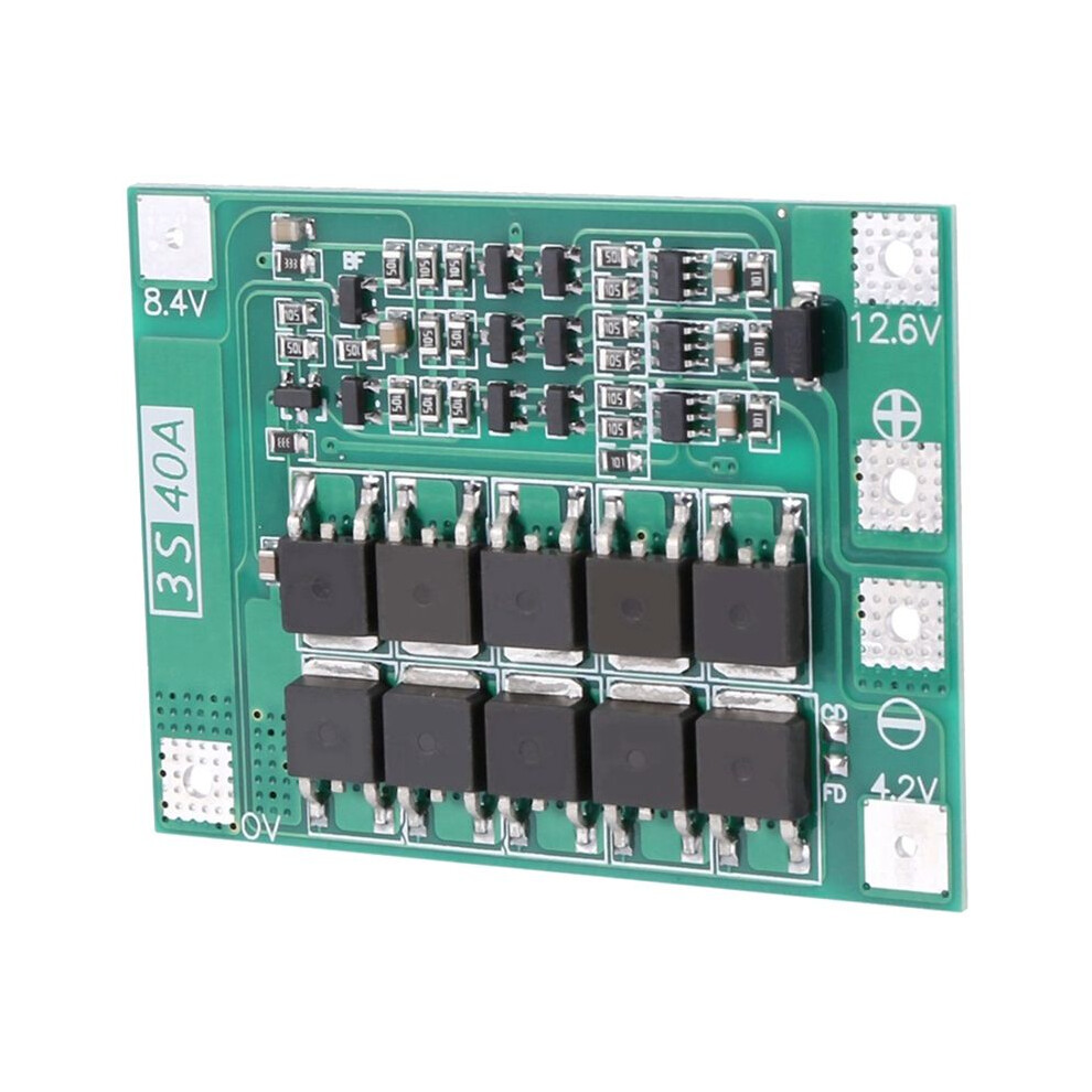 3S 40A 18650 Li-Ion Lithium Battery Charger Protection Board Bms For Drill Motor 11.1V 12.6V Module 4712849224368