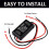GS-100A Brake Light Flasher Module,  12-24V 2A 24W High Brake Controller Tail Lamp Safety Prompt Controller 4Pcs 3