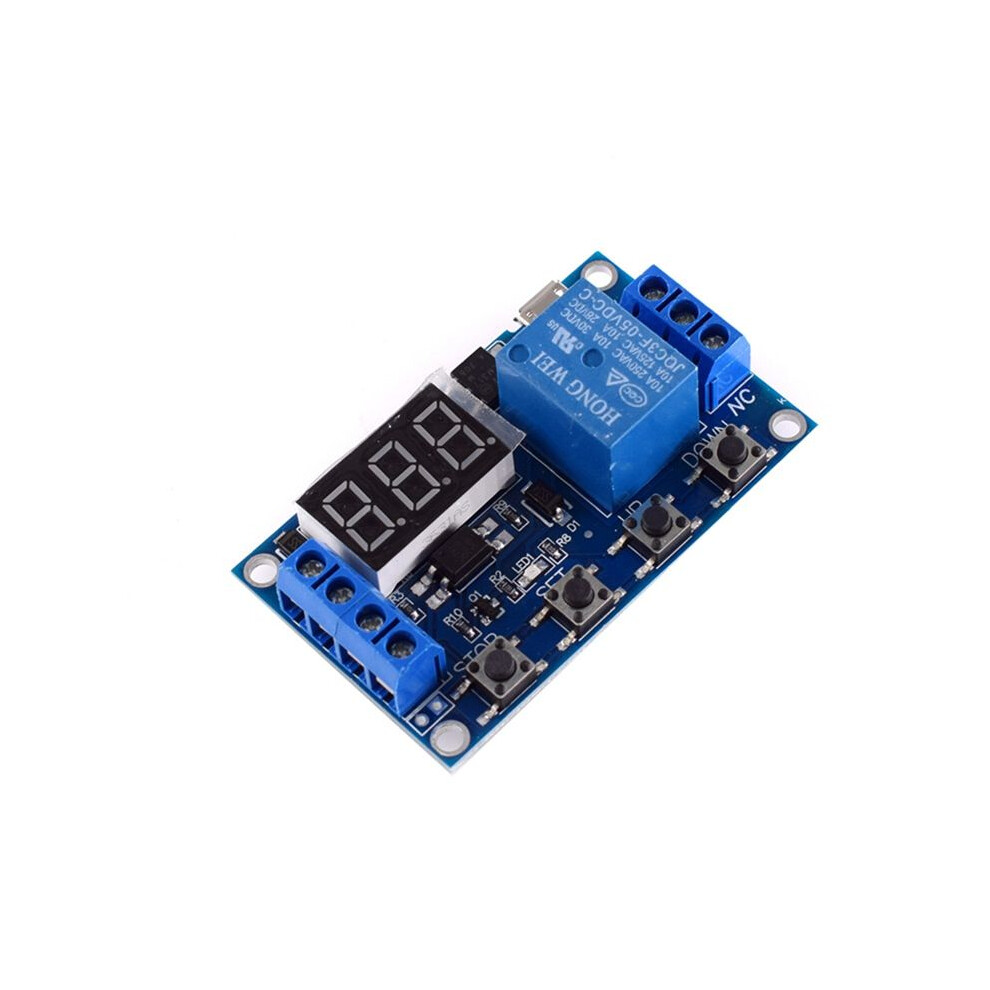6-30V Support Micro-Usb 5V Led Display Automation Cycle Delay Timer Control Off Delay Relay 6V 9V 12V 24V 6031029032639