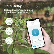 Slimme Waterkraan Tuin Automatisch Besproeiingssysteem Slimme Tuinbewateringstimer Wifi Automatische Druppelirrigatie Geen Stekker