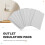 20Pcs Wall Insulation Outlet Insulators Sealers,Electrical Outlet Insulation Pads for Wall, Light,  Socket 9